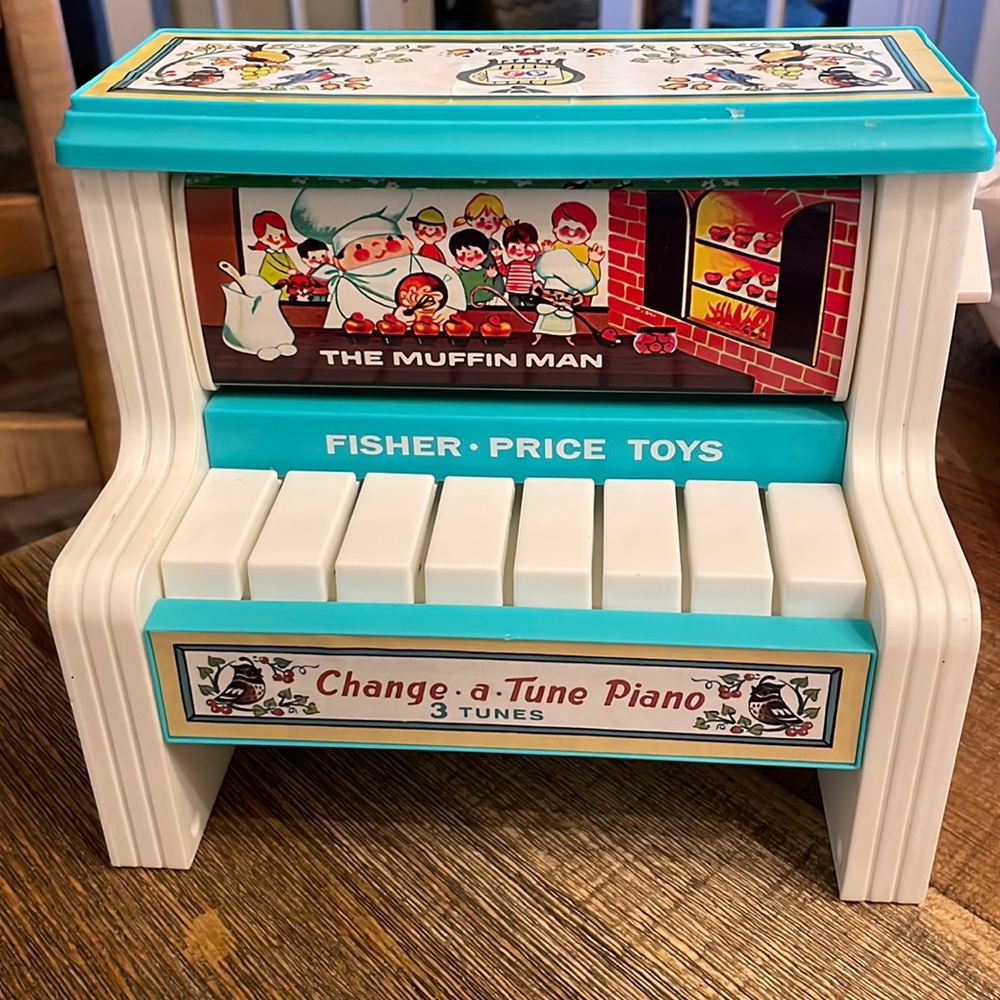 Fisher Price Change a Tune Piano, 3 Tunes Vintage reproduction